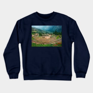 The ancient theater of Delphi Crewneck Sweatshirt